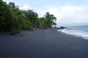 Black sand beach of Mayotte