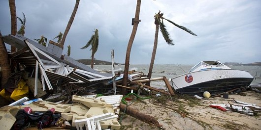 Saint-Martin Philipsburg after Hurricane Irma in September 2017