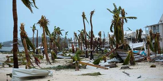 Saint-Martin Philipsburg after Hurricane Irma in September 2017