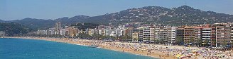 Mediterranean Sea and seaside resort