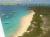 saint martin beach at Beach of the island of Tintamare - Flying over by aircraft