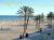 SPAIN beach at Barcelona -. Barceloneta beach