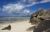 SEYCHELLES ISLANDS beach at La Digue Pointe Source d'Argent