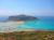 CRETE, Balos - on the heights of balos (mountainous), one sees the beach of balos gramvousa and the beach of balos the gramvousa peninsula, north-west of crete, full of mirettes, one of the three lagoons of crete, easy to descend on the beach, courage to climb up the 800-yards elevation..