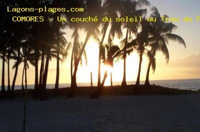 COMOROS, A SUNSET AT TROU DU PROPHETE