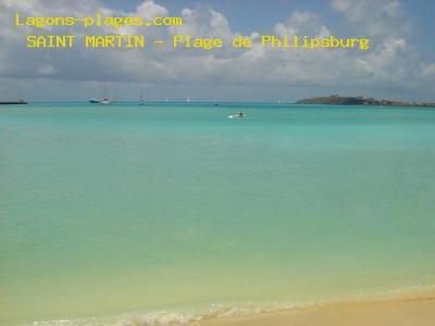 Beach of Philipsburg, SAINT MARTIN Beach