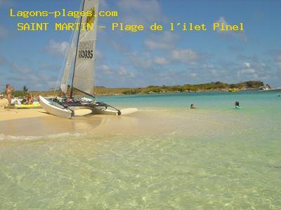 Beach of l'ilet Pinel, SAINT MARTIN Beach