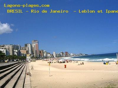 Rio de Janeiro - Leblon and Ipanema, BRAZIL Beach