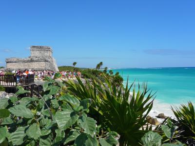 Tulum - Maya Yucatan archeology, MEXICO Beach