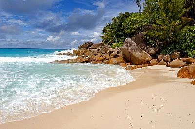 Pralin Anse Georgette, SEYCHELLES ISLANDS Beach