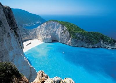 GREECE, NAVAGIO BEACH GREECE