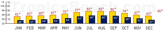 Faro, PORTUGAL temperatures. A minimum temperature of 81F C is recommended for the beach!