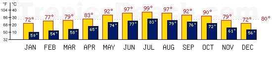 Hurghada, EGYPT temperatures. A minimum temperature of 81°F C is recommended for the beach!